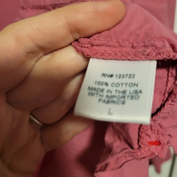 Xirena Halsey Button Down Shirt Blouse Large in Deep Rose - Picture 7 of 7